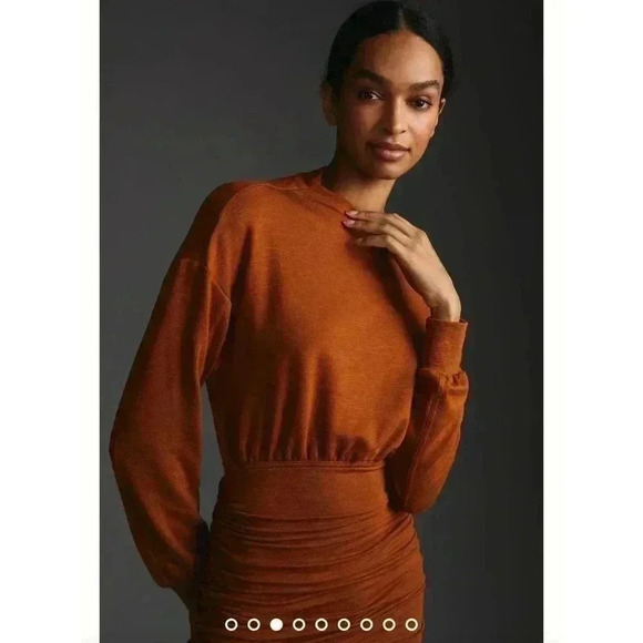 *Daily Practice by Anthropologie Ruched Cozy Dress Size S - Picture 3 of 9